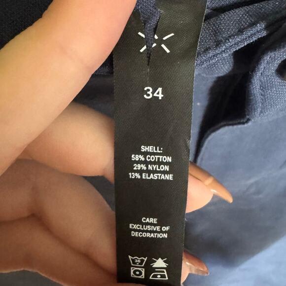 Ten Thousand 5 Pocket Pant Slim Straight Fit In Midnight Navy Blue Size 34 - Picture 11 of 13